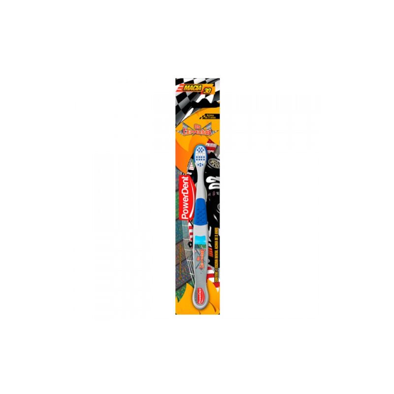 ESCOVA DENTAL INFANTIL POWERDENT CARRINHOS UNIDADE