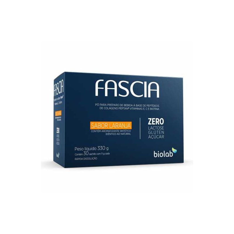 FASCIA PEPTI COLAGENO SABOR LARANJA 30 SACHES DA 11GRAMAS