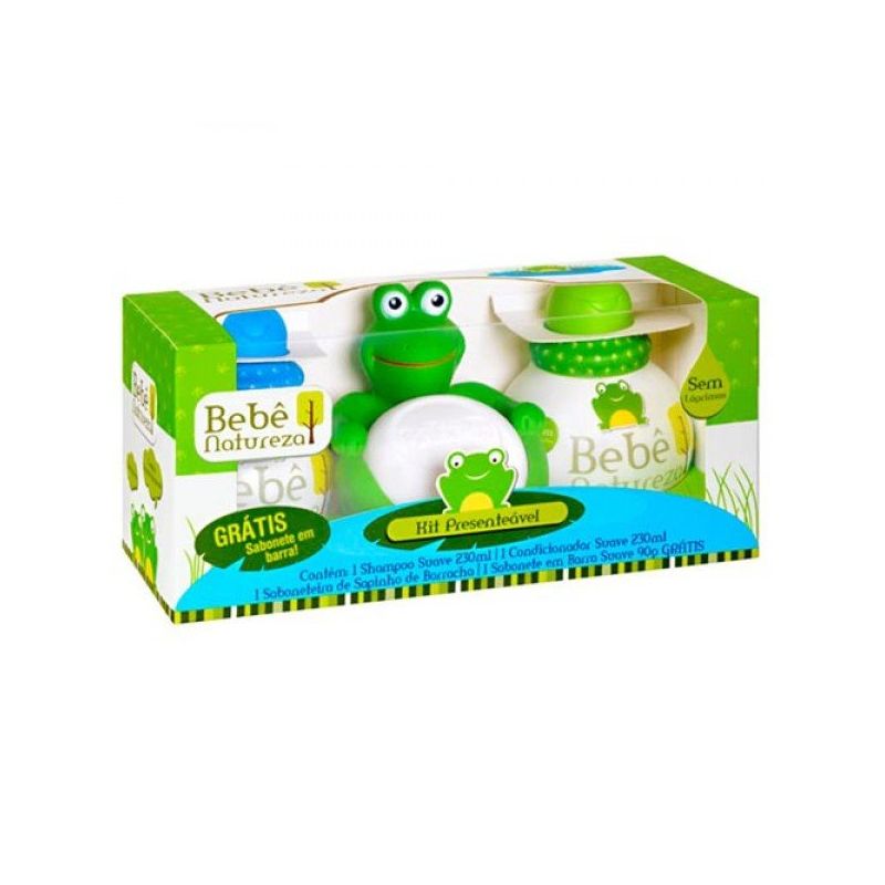 KIT SH+COND+SABON+SAPINHO  BEBE NATUREZA 230ML