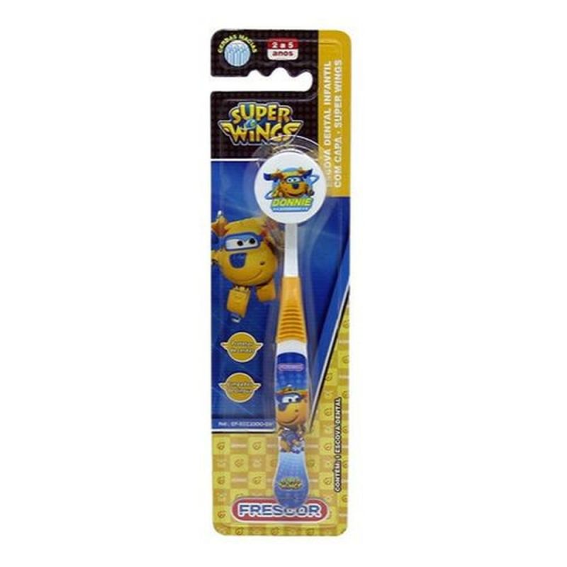 ESCOVA DENTAL INFANTIL FRESCOR SUPER WINGS DONNIEE COM CAPA