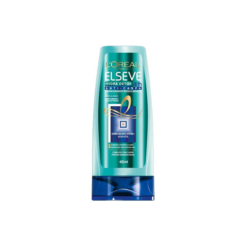 CONDICIONADOR ELSEVE HYDRA-DETOX ANTICASPA COM 400ML