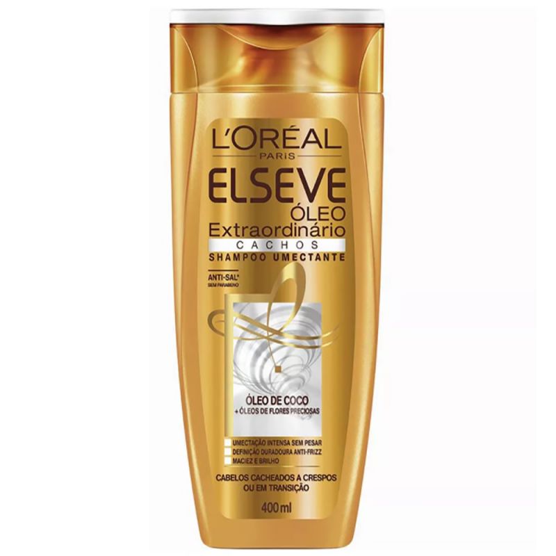 SHAMPOO ELSEVE OLEO DE COCO CACHOS O 400ML