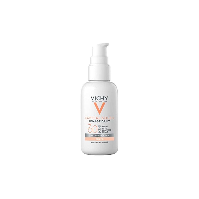 PROTETOR SOLAR FACIAL VICHY CAPITAL SOLEIL FPS60  COR2.0 40G