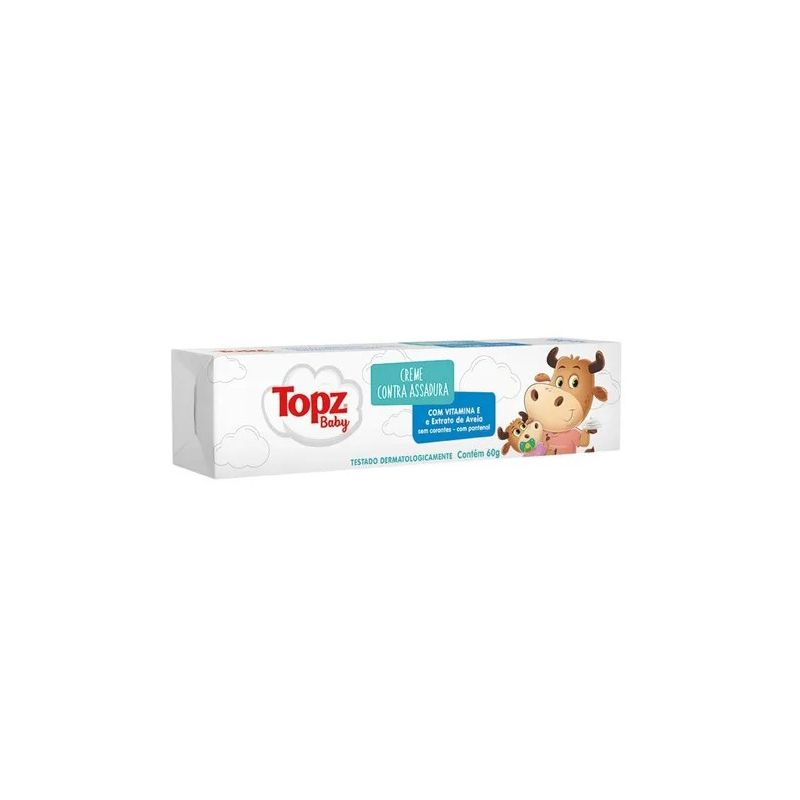 CREME CONTRA ASSADURA TOPZ BABY COM 60 GRAMAS