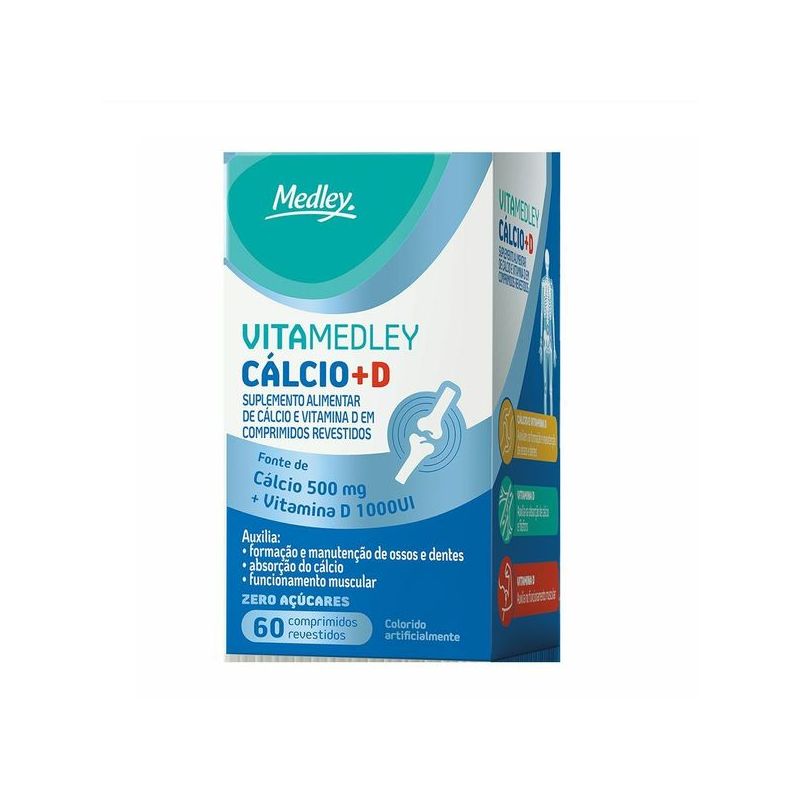 VITA MEDLEY CALCIO+D COM 60 COMPRIMIDOS