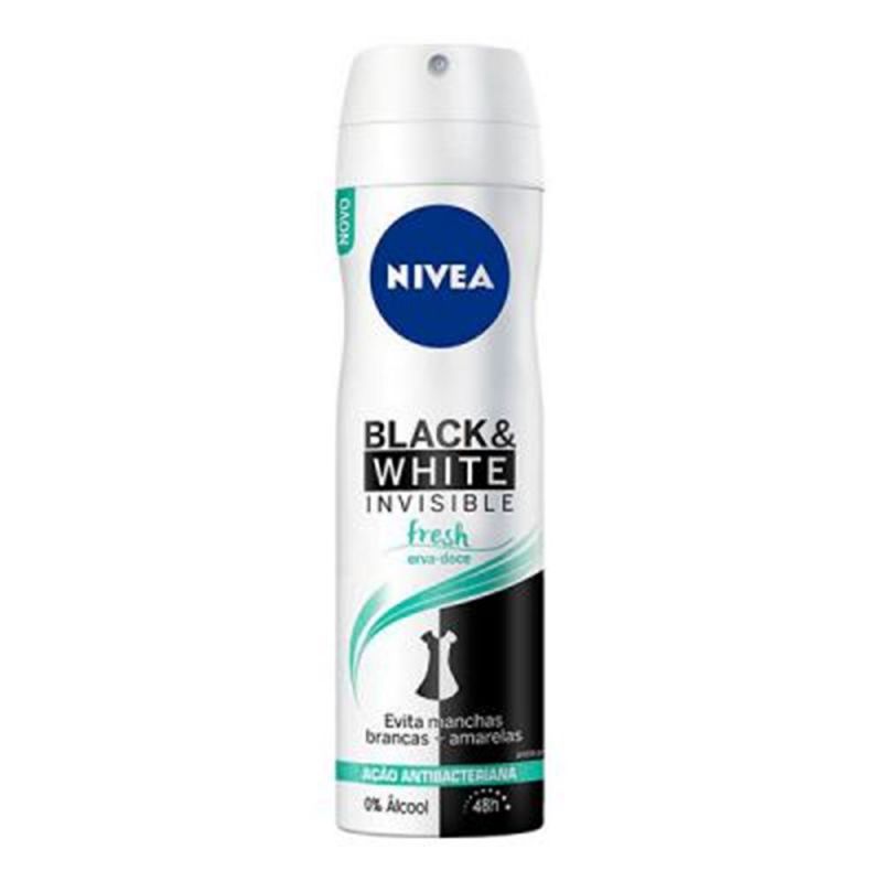 DESODORANTE AEROSOL NIVEA BLACK & WHITE FRESH  150ML