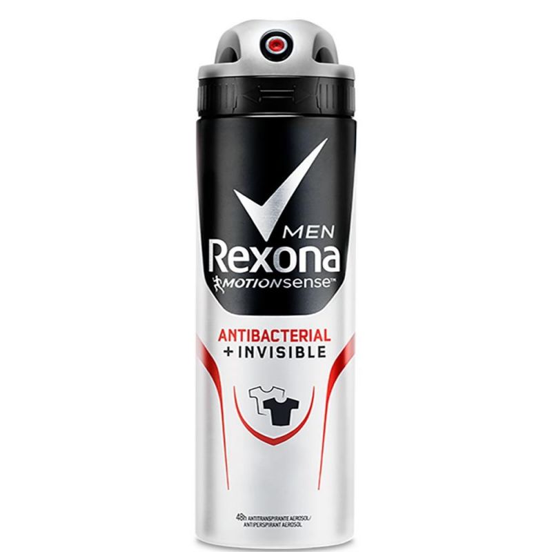 DESODORANTE AEROSOL REXONA MEN ANTIBACTERIAL INVISIBLE 150ML