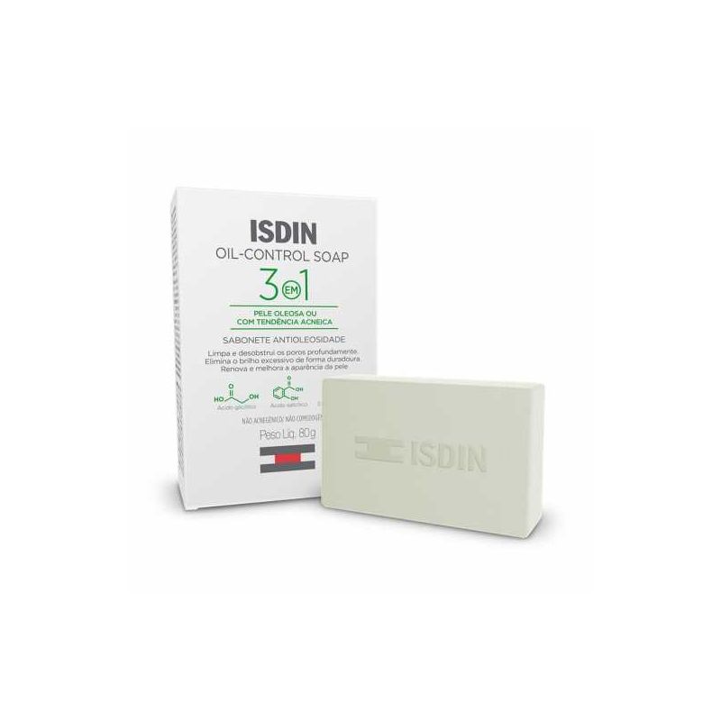 ISDIN SABONETE OIL CONTROL 3EM1 PELE OLEOSA 80G