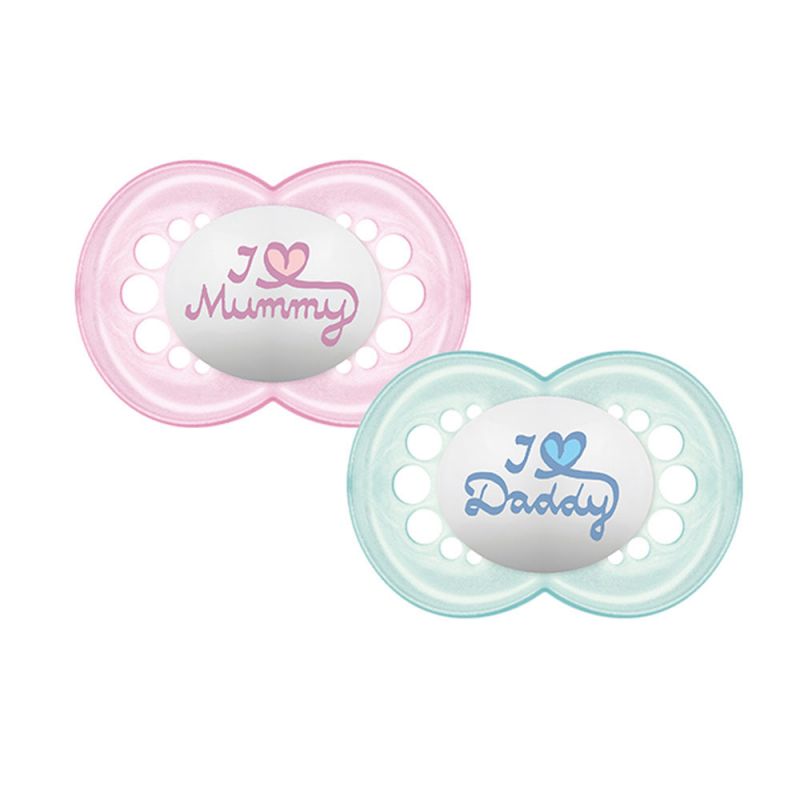 CHUPETA MAM MOM & DADDY 6+ MESES GIRLS 2 UND 