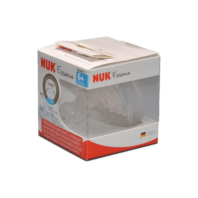 BICO DE MAMADEIRA NUK ESSENCE FLUXO LIQUIDO 6+ MESES