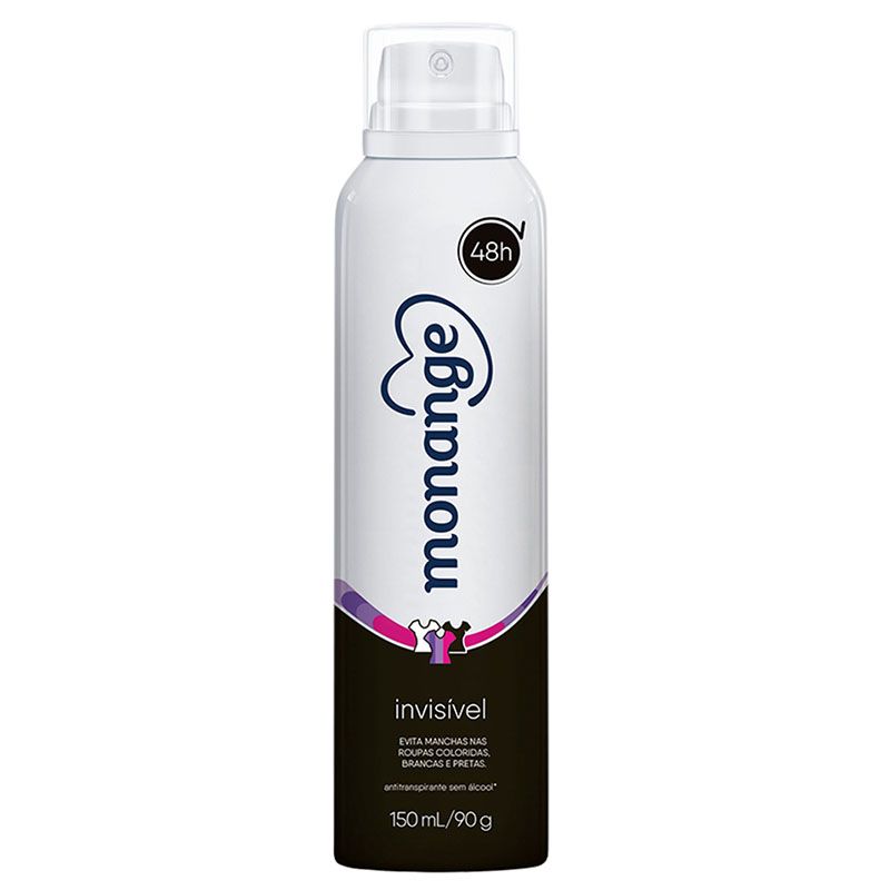 DESODORANTE AEROSOL MONANGE  INVISIBLE 150ML