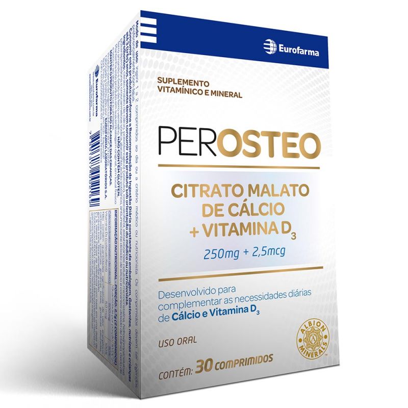 PEROSTEO 250MG+2,5MG COM 30 COMPRIMIDOS