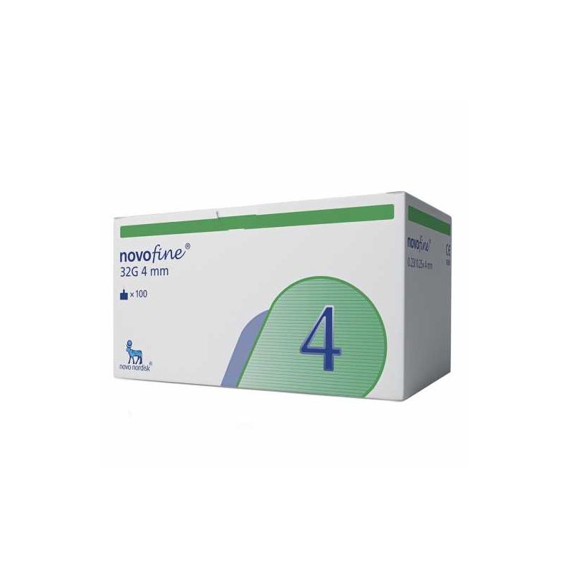 AGULHAS NOVOFINE 25X 4MM  32G COM 100 UNIDADES