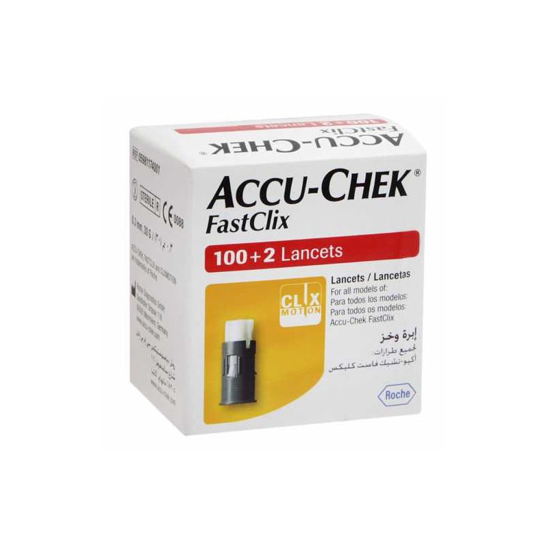 ACCU-CHEK FASTCLIX COM 102 LANCETAS