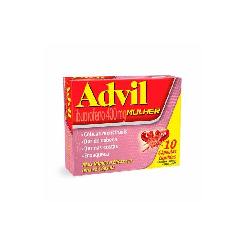 ADVIL MULHER 400MG COM 10 CÁPSULAS