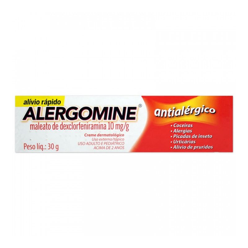 ALERGOMINE 10MG  CREME COM 30 GRAMAS