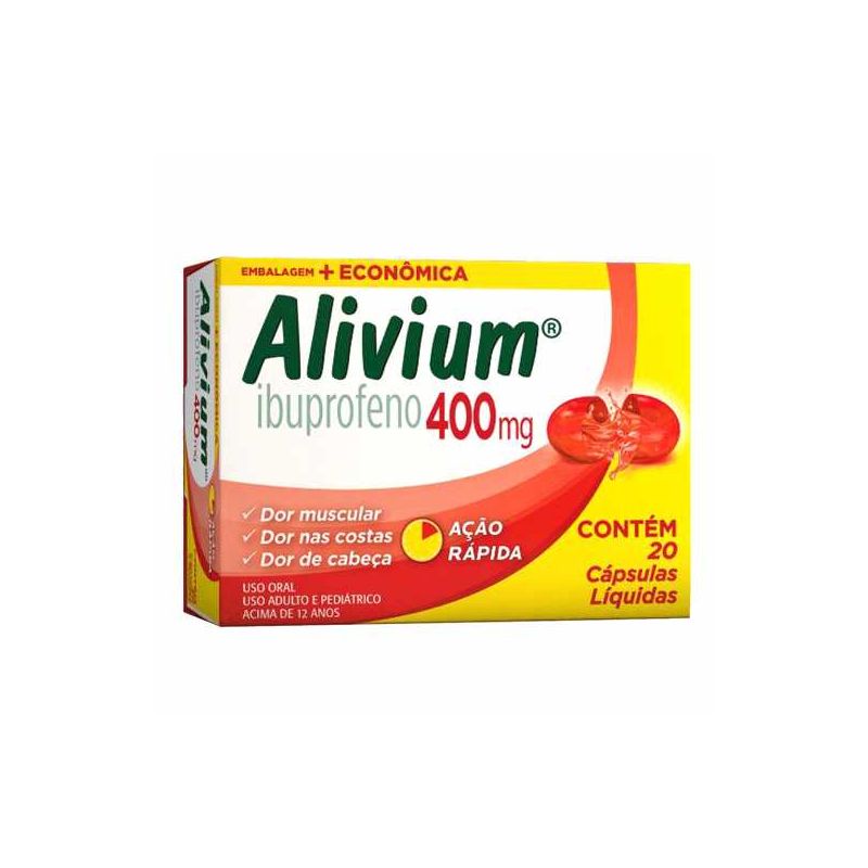 ALIVIUM 400MG COM 20 CÁPSULAS