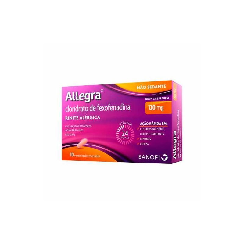 ALLEGRA 120MG COM 10 COMPRIMIDOS 