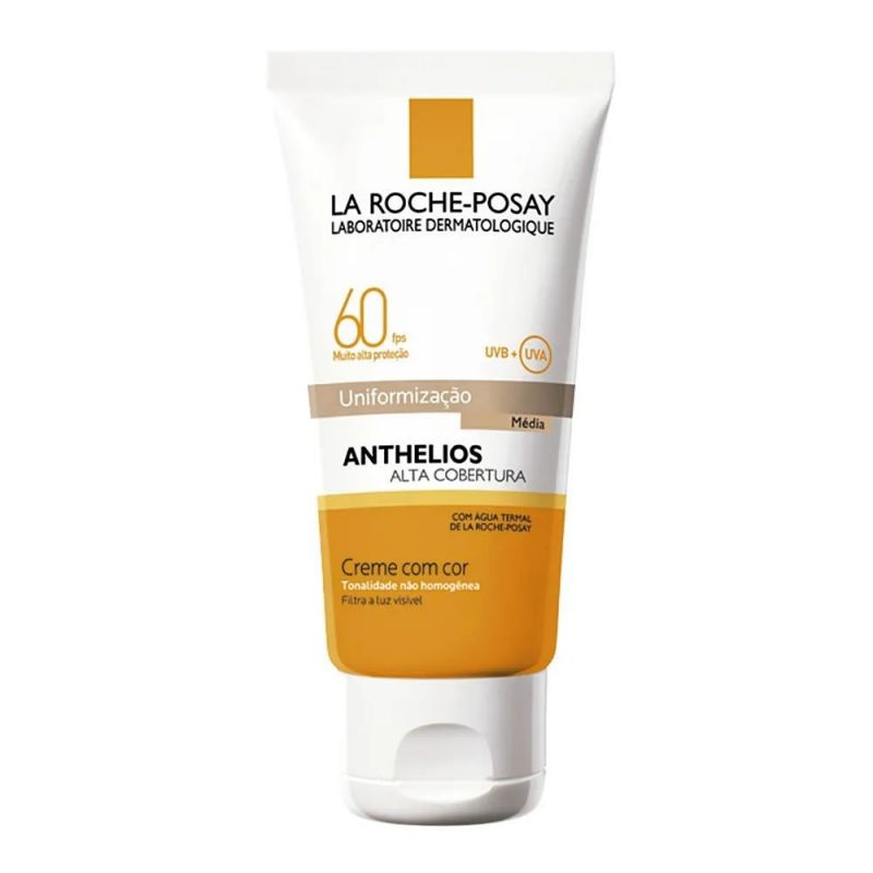 ANTHELIOS UNIFORMIZAÇÃO ALTA COBERTURA COR MÉDIA FPS60 40ML