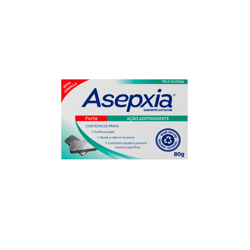 SABONETE EM BARRA ASEPXIA FORTE 90G