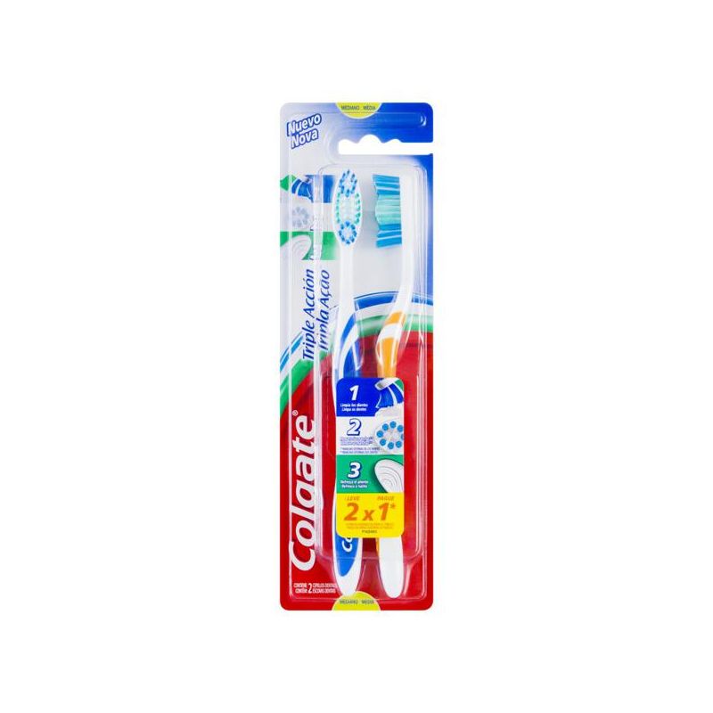 ESCOVA DENTAL  COLGATE TRIPLA  AÇÃO LEVE 2 PAGUE 1
