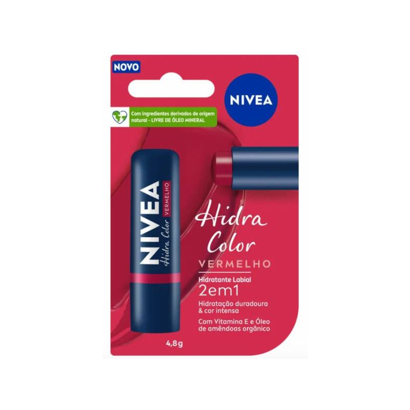 PROTETOR LABIAL COLOR VERMELHO 4,8 GRAMAS