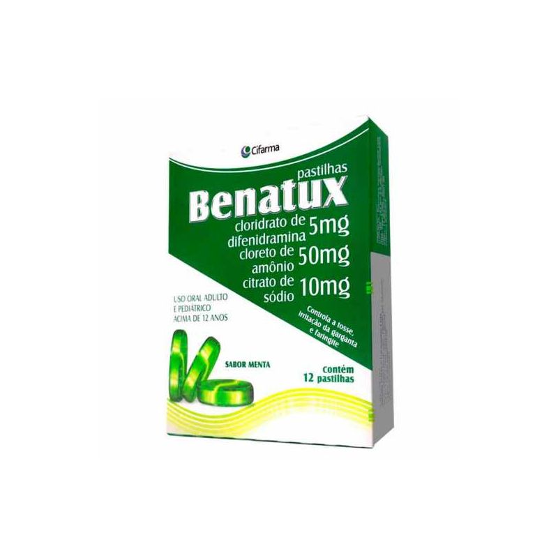 BENATUX MENTA COM 12 PASTILHAS