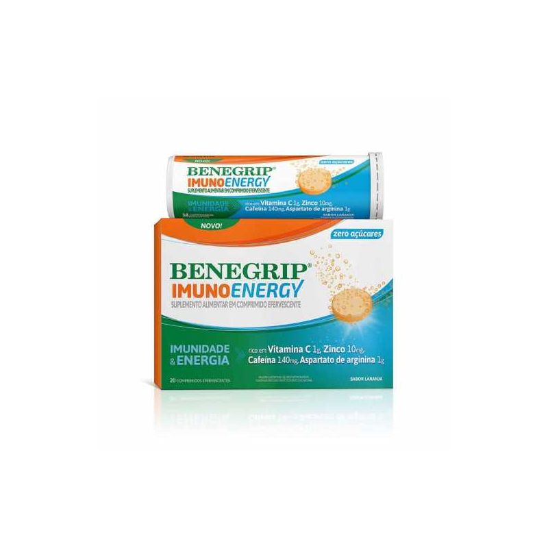 BENEGRIP IMUNO ENERGY 20 COMPRIMIDOS  EFERVERVECENTES.