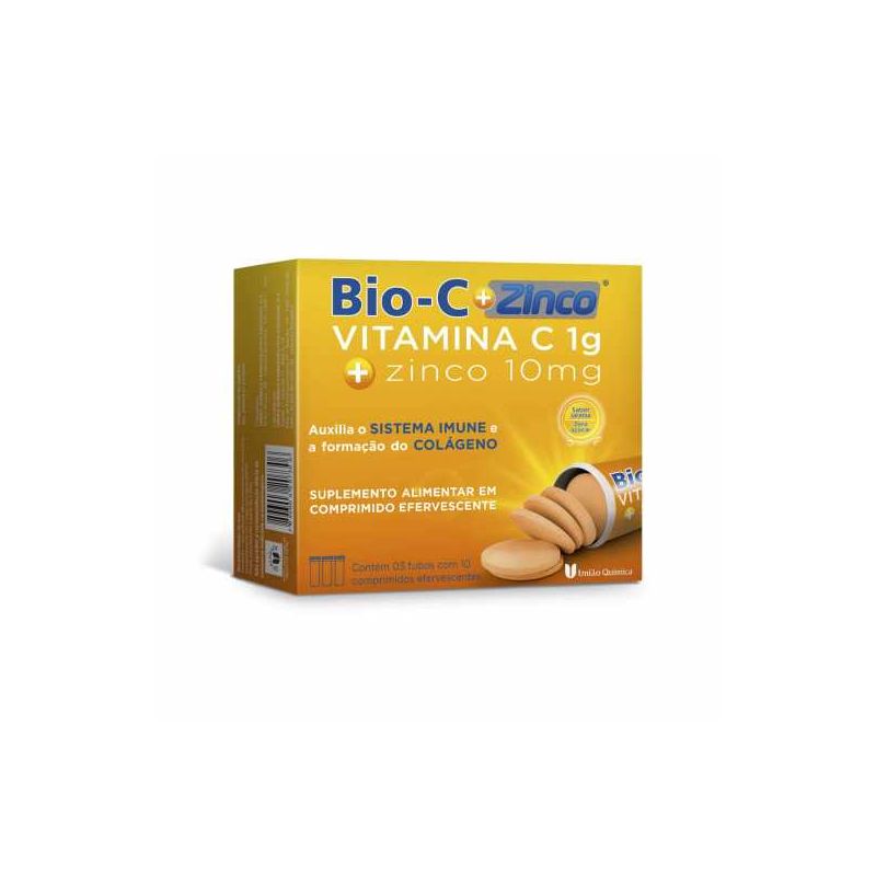 BIO C 1g ZINCO COM 30 COMPRIMIDOS EFERVECENTES