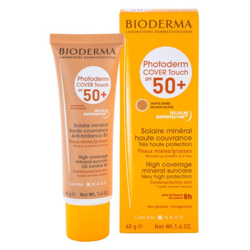 BIODERMA PHOTODERM COVER TOUCH DOURADO FPS 50+ 40ML 