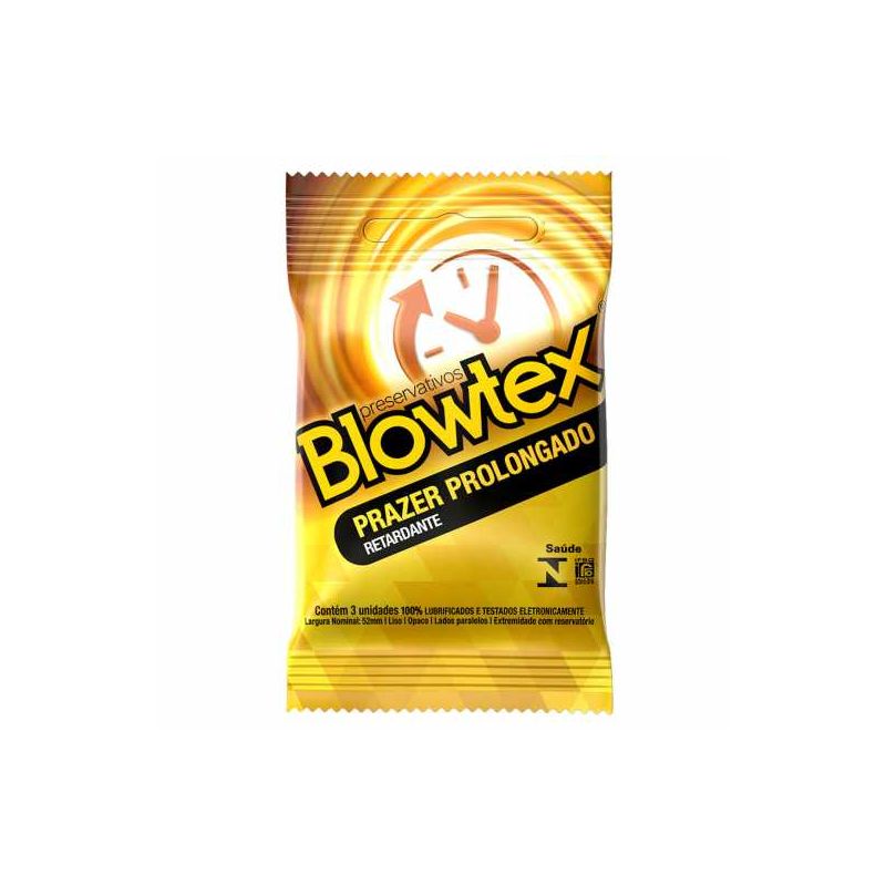 PRESERVATIVO BLOWTEX RETARDANTE COM 3 UNIDADES