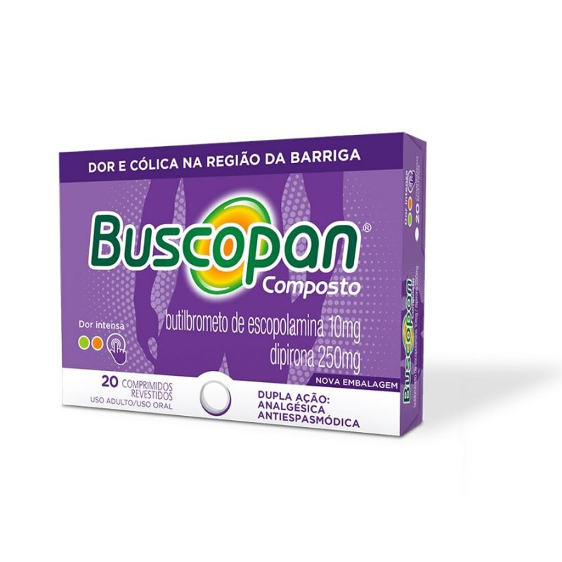 BUSCOPAN COMPOSTO COM 20 DRÁGEAS