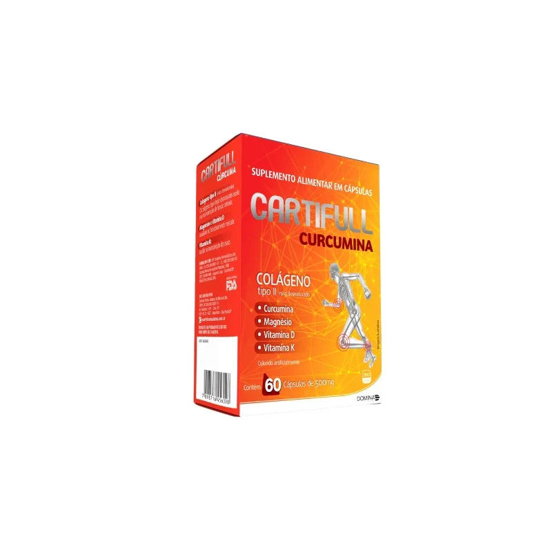 CARTIFULL CURCUMA COLAGENO II NAO HIDROLISADO 500MG COM 60