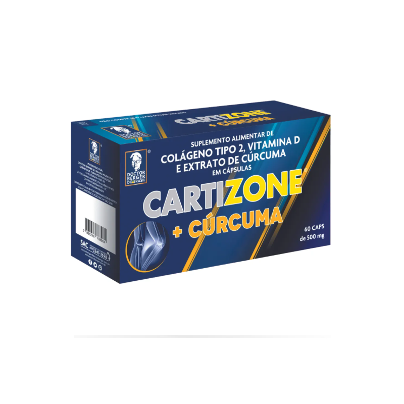 CARTIZONE + CURCUMA 500MG COM 60 CAPSULAS