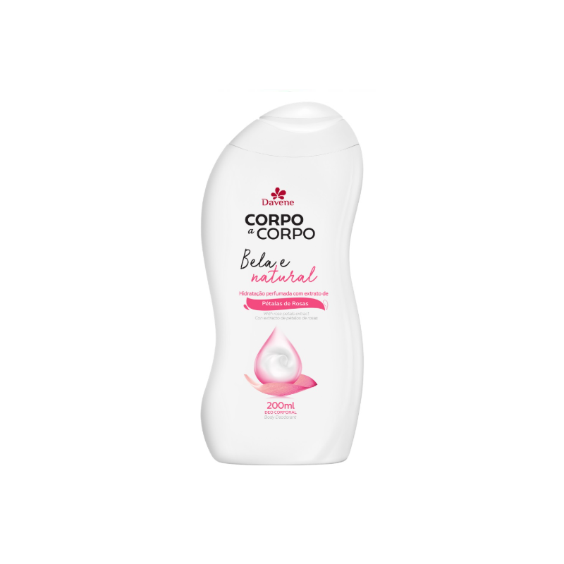 HIDRATANTE  CORPO A CORPO BELA E NATURAL 200ML VALIDADE 03/2026