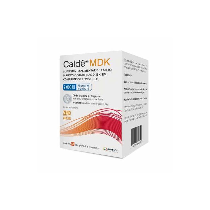 CALDÊ MDK 2.000UI COM 60 COMPRIMIDOS MARJAN
