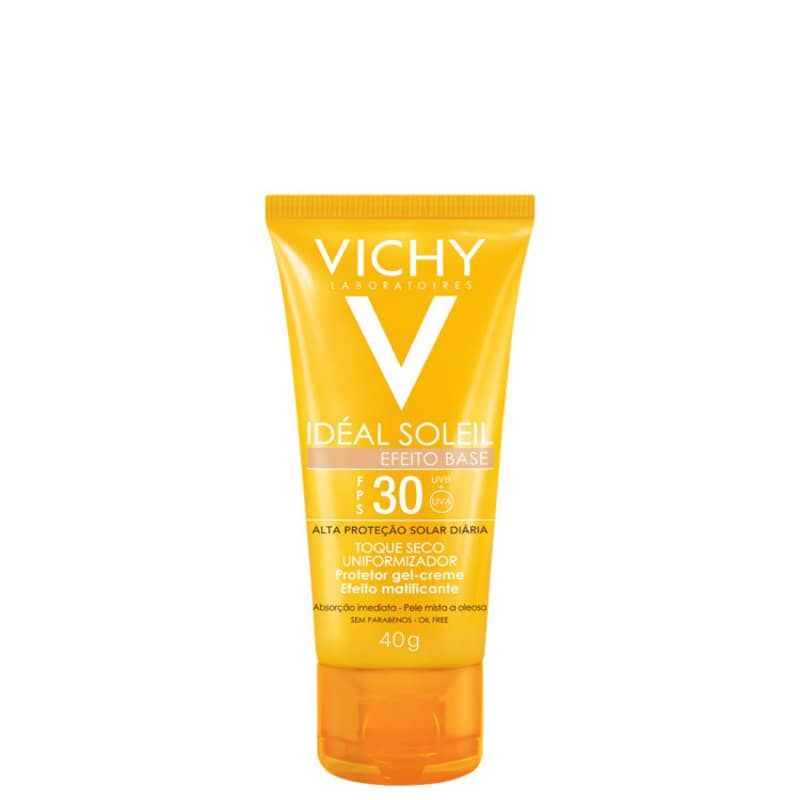 VICHY IDÉAL SOLEIL EFEITO BASE GEL-CREME UNIFORMIZADOR FPS30