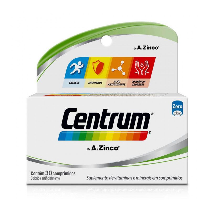 CENTRUM DE A-ZINCO COM 30 COMPRIMIDOS