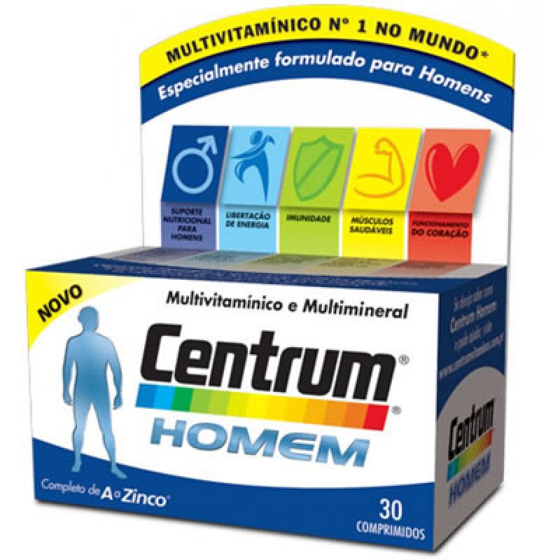 CENTRUM HOMEM COM 30 COMPRIMIDOS