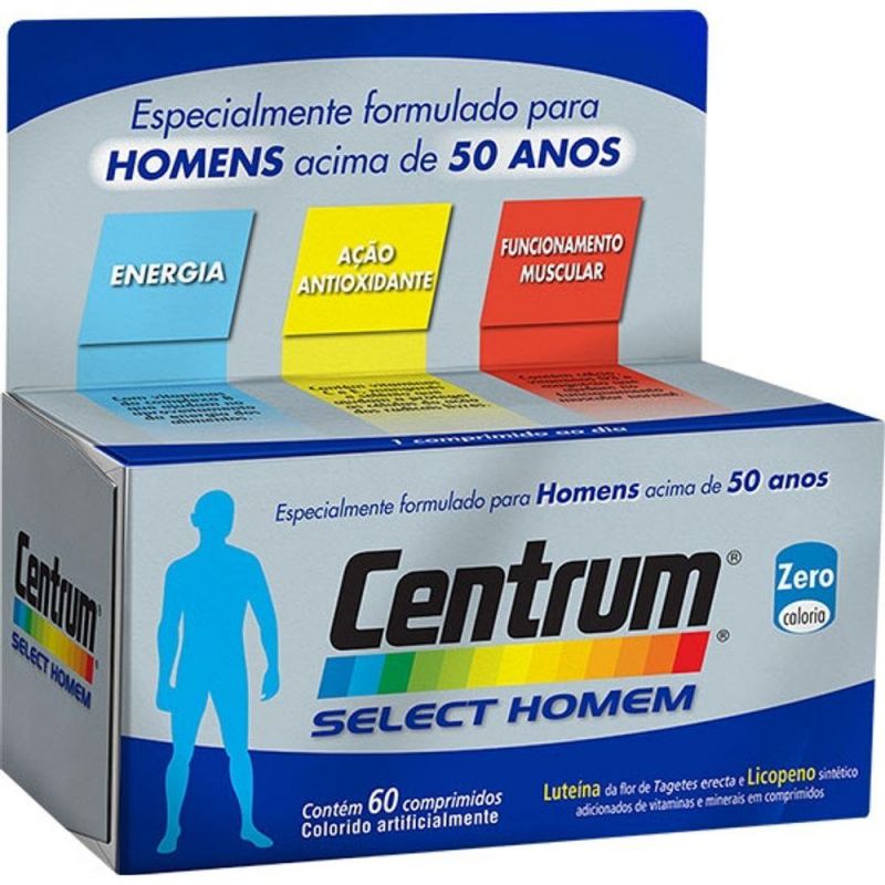 CENTRUM SELECT HOMEM COM 60 COMPRIMIDOS