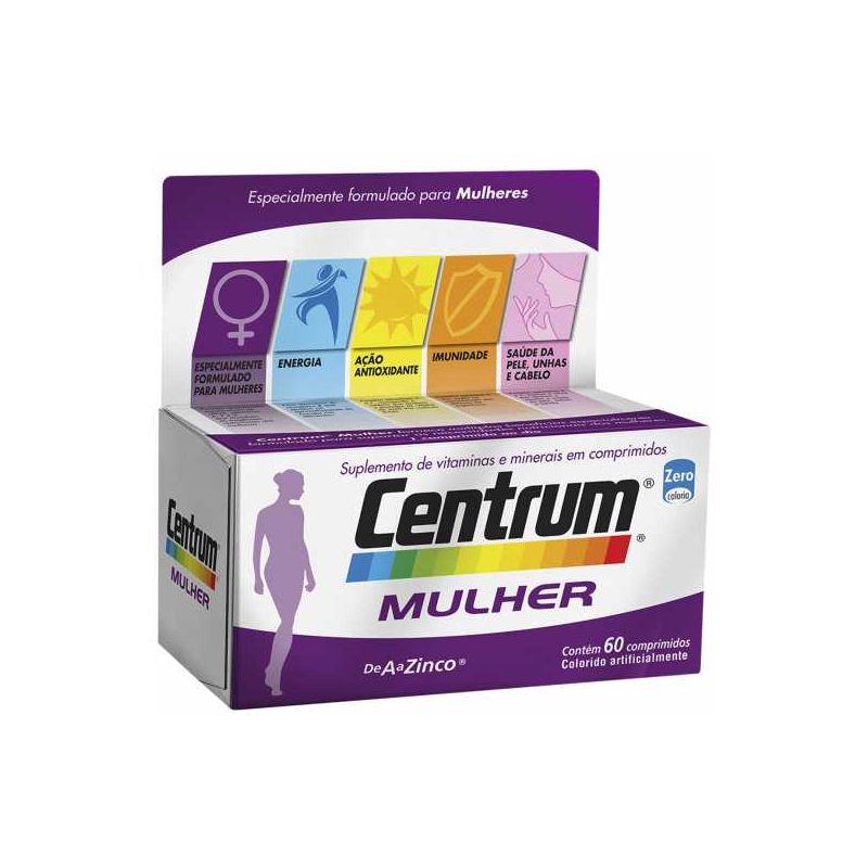 CENTRUM MULHER COM 60 COMPRIMIDOS