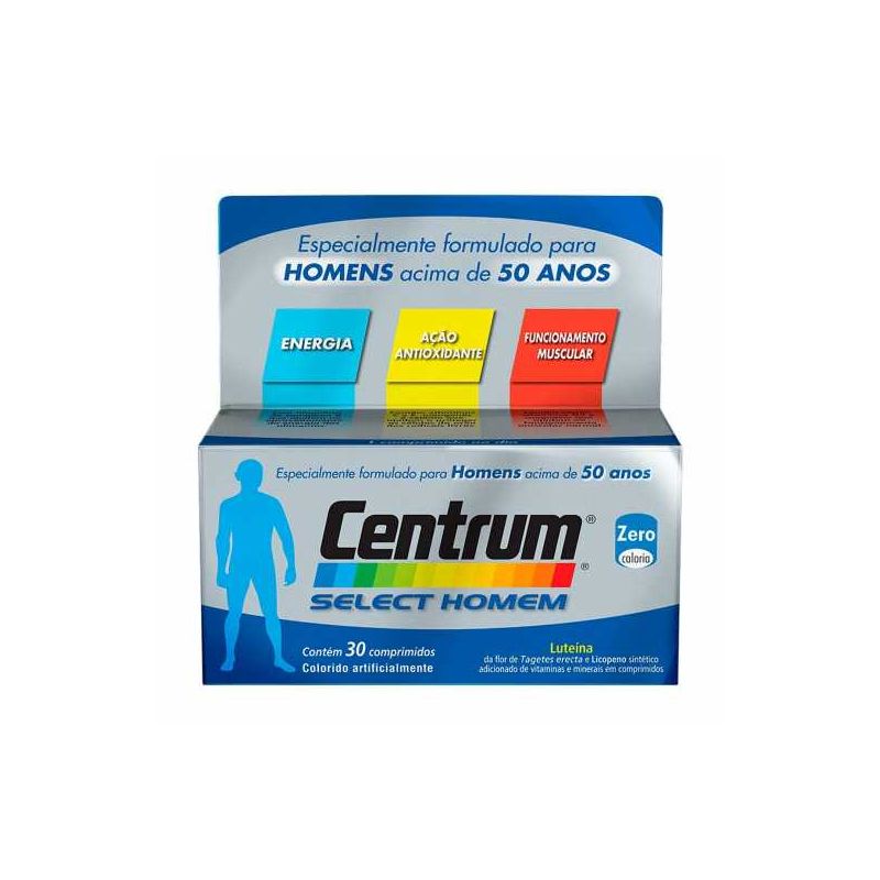 CENTRUM SELECT HOMEM COM 30 COMPRIMIDOS