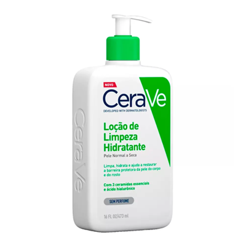 CERAVE LOCAO DE LIMPEZA HIDRATANTE SEM PERFUME 473ML