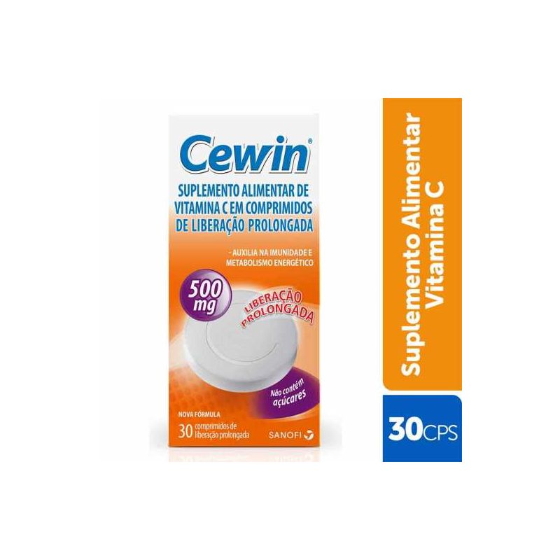 CEWIN VITAMINA C 500MG COM 30 COMPRIMIDOS-SANOFI