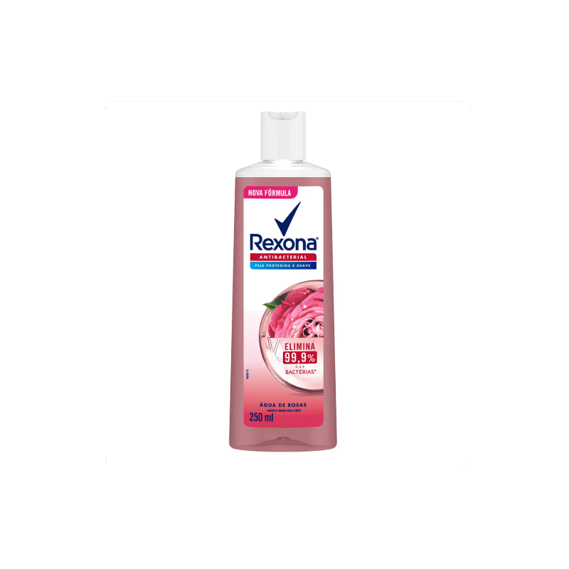 SABONETE  LIQUIDO REXONA ANTIBACTERIANO AGUA DE ROSAS 250ML 