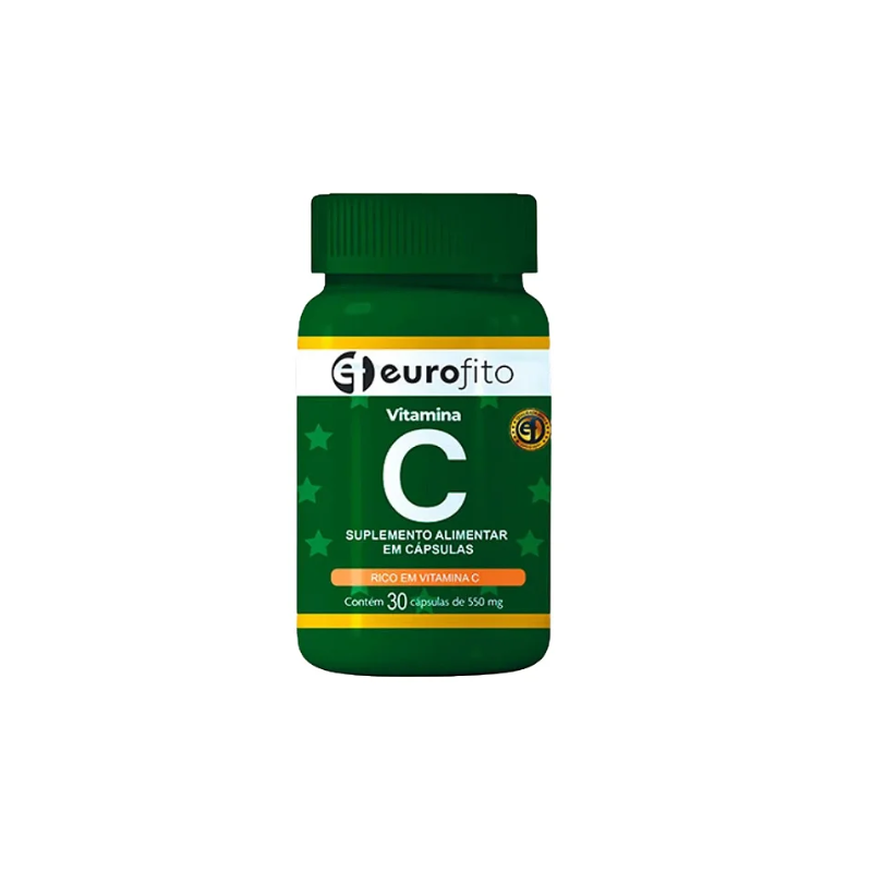 EUROFITO VITAMINA C 550MG COM 30 CAPSULAS