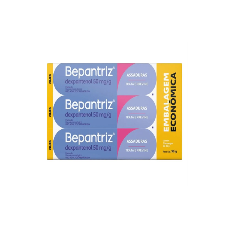 KIT BEPANTRIZ 50MG/G POMADA 3 UNIDADES 30G