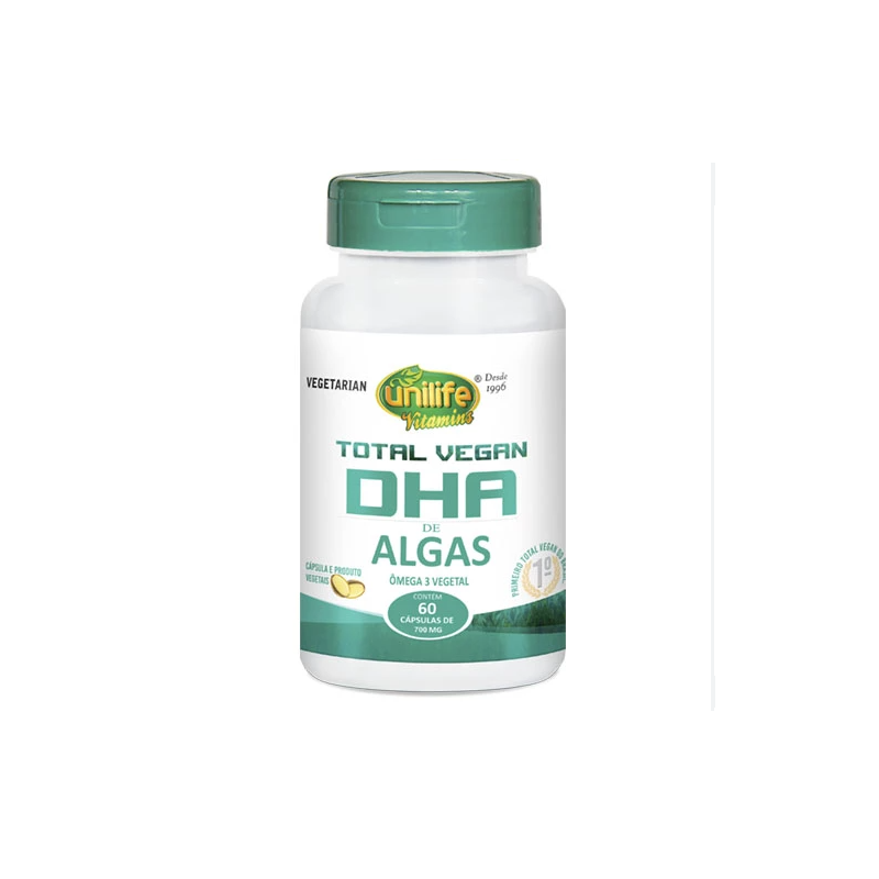 DHA TOTAL VEGAN 700 MG COM 60 CAPSULAS UNILIFE