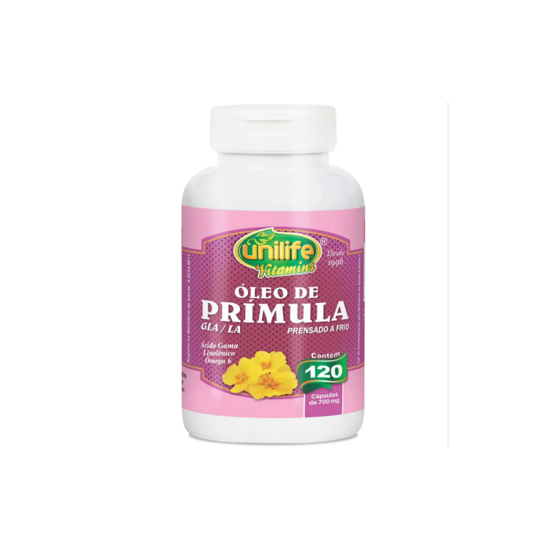 OLEO DE PRIMULA 700 MG COM 120 CAPSULAS UNILIFE