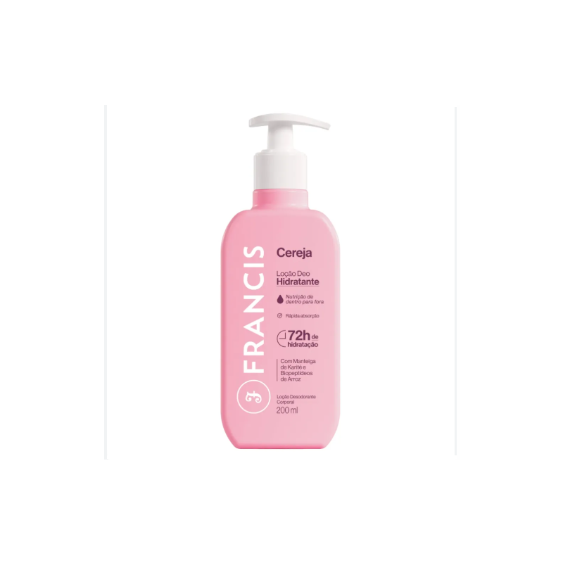 LOCAO HIDRATANTE FRANCIS ROSA 200ML